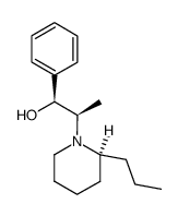 (1S,2R)-1-phenyl-2-((S)-2-propylpiperidin-1-yl)propan-1-ol结构式