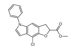 8-chloro-3,5-dihydro-5-phenyl-2H-furo[2,3-f]indole-2-carboxylic acid methyl ester Structure