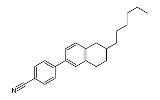 4-(6-hexyl-5,6,7,8-tetrahydronaphthalen-2-yl)benzonitrile Structure