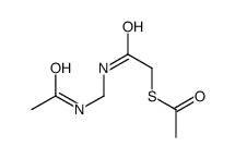 S-[2-(acetamidomethylamino)-2-oxoethyl] ethanethioate Structure