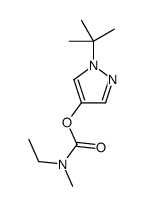 (1-tert-butylpyrazol-4-yl) N-ethyl-N-methylcarbamate Structure