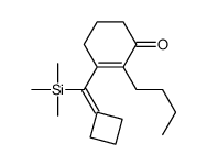 2-butyl-3-[cyclobutylidene(trimethylsilyl)methyl]cyclohex-2-en-1-one Structure