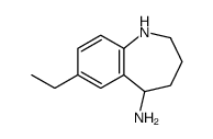 7-ethyl-2,3,4,5-tetrahydro-1H-1-benzazepin-5-amine Structure