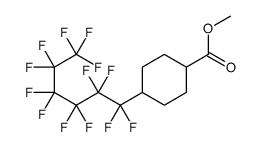 methyl 4-(1,1,2,2,3,3,4,4,5,5,6,6,6-tridecafluorohexyl)cyclohexane-1-carboxylate结构式