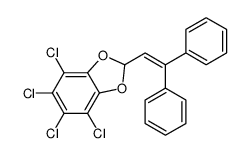 4,5,6,7-tetrachloro-2-(2,2-diphenylethenyl)-1,3-benzodioxole Structure