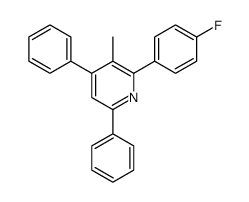 2-(4-fluorophenyl)-3-methyl-4,6-diphenylpyridine结构式