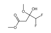 methyl 4,4-difluoro-3-hydroxy-3-methoxybutanoate结构式