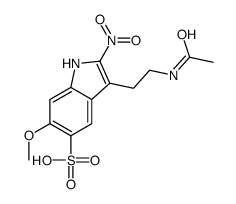 3-(2-acetamidoethyl)-6-methoxy-2-nitro-1H-indole-5-sulfonic acid Structure