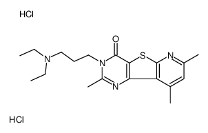 3-[3-(diethylamino)propyl]-2,7,9-trimethylpyrido[2,3]thieno[2,4-d]pyrimidin-4-one,dihydrochloride结构式