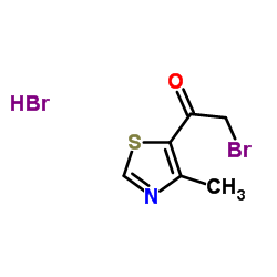 2-Bromo-1-(4-methyl-1,3-thiazol-5-yl)ethanone hydrobromide (1:1) Structure