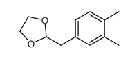 3,4-DIMETHYL-1-(1,3-DIOXOLAN-2-YLMETHYL)BENZENE Structure