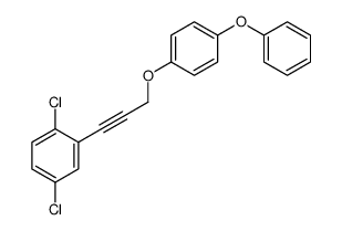 1,4-dichloro-2-[3-(4-phenoxyphenoxy)prop-1-ynyl]benzene结构式