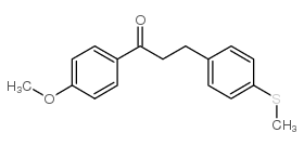 4'-METHOXY-3-(4-THIOMETHYLPHENYL)PROPIOPHENONE结构式