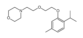 4-[2-[2-(5-methyl-2-propan-2-ylphenoxy)ethoxy]ethyl]morpholine Structure
