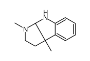 3,8b-dimethyl-1,2,3a,4-tetrahydropyrrolo[2,3-b]indole结构式