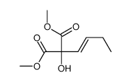 dimethyl 2-but-1-enyl-2-hydroxypropanedioate Structure