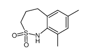 7,9-Dimethyl-1H-2,3,4,5-tetrahydrobenzo(c)-1,2-thiazepine 1,1-dioxide结构式