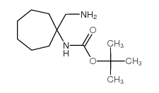 1-(氨基甲基)环庚基氨基甲酸叔丁酯结构式