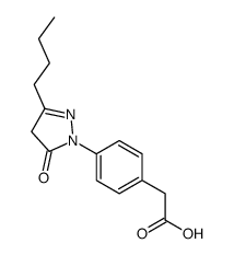 2-[4-(3-butyl-5-oxo-4H-pyrazol-1-yl)phenyl]acetic acid Structure