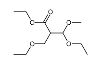 β,β'-diethoxy-β-methoxy-isobutyric acid ethyl ester Structure