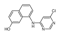 8-(6-chloropyrimidin-4-ylamino)naphthalen-2-ol Structure
