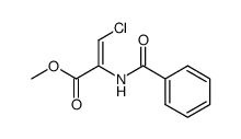 2-benzoylamino-3-chloro-acrylic acid methyl ester结构式