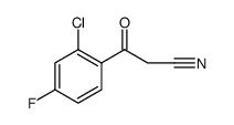 3-(2-chloro-4-fluoro-phenyl)-3-oxopropionitrile结构式