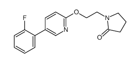 1-[2-[5-(2-fluorophenyl)pyridin-2-yl]oxyethyl]pyrrolidin-2-one Structure