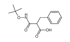 2-benzyl-N-tert-butoxymalonamic acid Structure