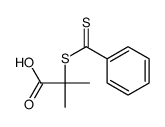 2-(benzenecarbonothioylsulfanyl)-2-methylpropanoic acid结构式