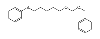 5-(phenylmethoxymethoxy)pentylsulfanylbenzene Structure