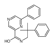N-(2-methyl-2-phenylpropyl)-6-phenylpyrazine-2-carboxamide结构式