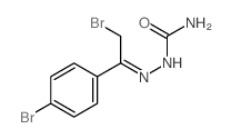[[2-bromo-1-(4-bromophenyl)ethylidene]amino]urea Structure
