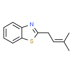 Benzothiazole, 2-(3-methyl-2-butenyl)- (9CI)结构式