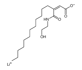 lithium 3-[[(2-hydroxyethyl)amino]carbonyl]pentadecenoate结构式