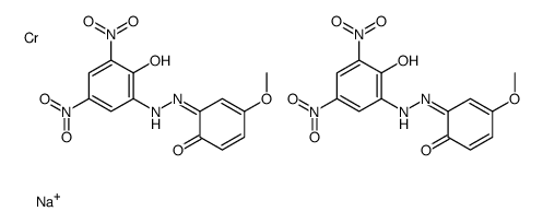 sodium bis[2-[(2-hydroxy-5-methoxyphenyl)azo]-4,6-dinitrophenolato(2-)]chromate(1-) picture