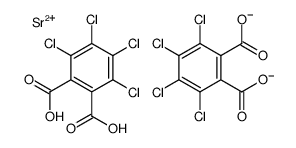 strontium hydrogen 3,4,5,6-tetrachlorophthalate (1:2) structure