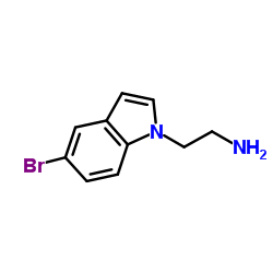 2-(5-Bromo-1H-indol-1-yl)ethanamine structure