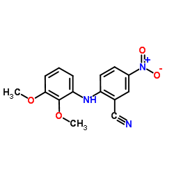 2-[(2,3-Dimethoxyphenyl)amino]-5-nitrobenzonitrile Structure