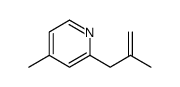 Pyridine, 4-methyl-2-(2-methyl-2-propen-1-yl)- Structure