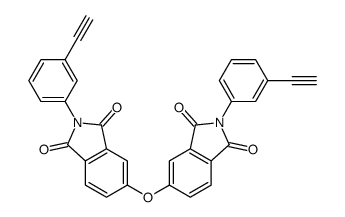 2-(3-ethynylphenyl)-5-[2-(3-ethynylphenyl)-1,3-dioxoisoindol-5-yl]oxyisoindole-1,3-dione Structure