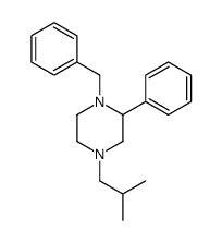 1-benzyl-4-(2-methylpropyl)-2-phenylpiperazine Structure