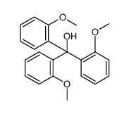 Benzenemethanol, 2-methoxy-α,α-bis(2-methoxyphenyl)结构式
