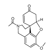 rac-10-acetyl-6-methoxy-galantham-1-en-3-one结构式