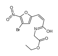 N-ethoxycarbonylmethyl-beta-(5-nitro-4-bromo-2-furyl)acrylamide picture