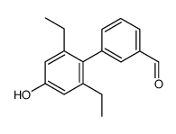 2',6'-diethyl-4'-hydroxybiphenyl-3-carbaldehyde Structure