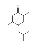 1-isobutyl-2,5-dimethyl-piperidin-4-one Structure