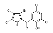 3-bromo-4,5,3',5'-tetrachloro-2-(2'-hydroxybenzoyl)pyrrole Structure