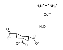 Cd(cis,cis-1,3,5-cyclohexanetricarboxylate)(1,3-propanediamine(+1H))*H2O结构式