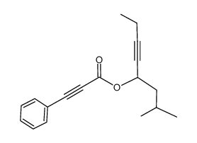 2-methyloct-5-yn-4-yl 3-phenylpropiolate结构式